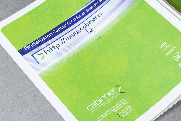 Detalle contraportada Memoria Cabimer
