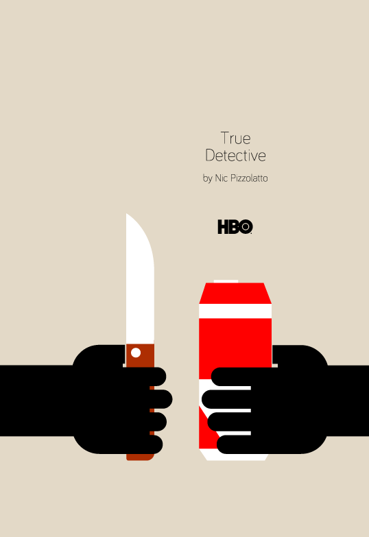 Cartel minimalista True Detective