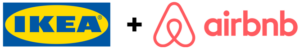 Logos IKEA+AIRBNB