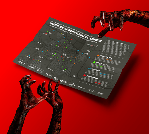 Diseño gráfico del Mapa Zombie Alcalá de Guadaíra
