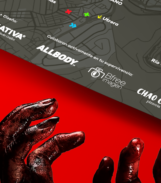 zombie-07 Diseño gráfico del Mapa de supervivencia zombie de alcalá de guardaría